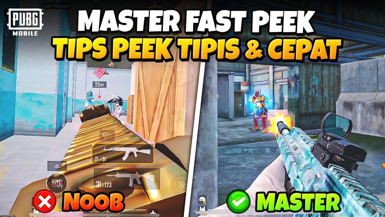 FAST PEEK TIPS AND TRICKS | TUTORIAL PEEK AND FIRE PUBG MOBILE