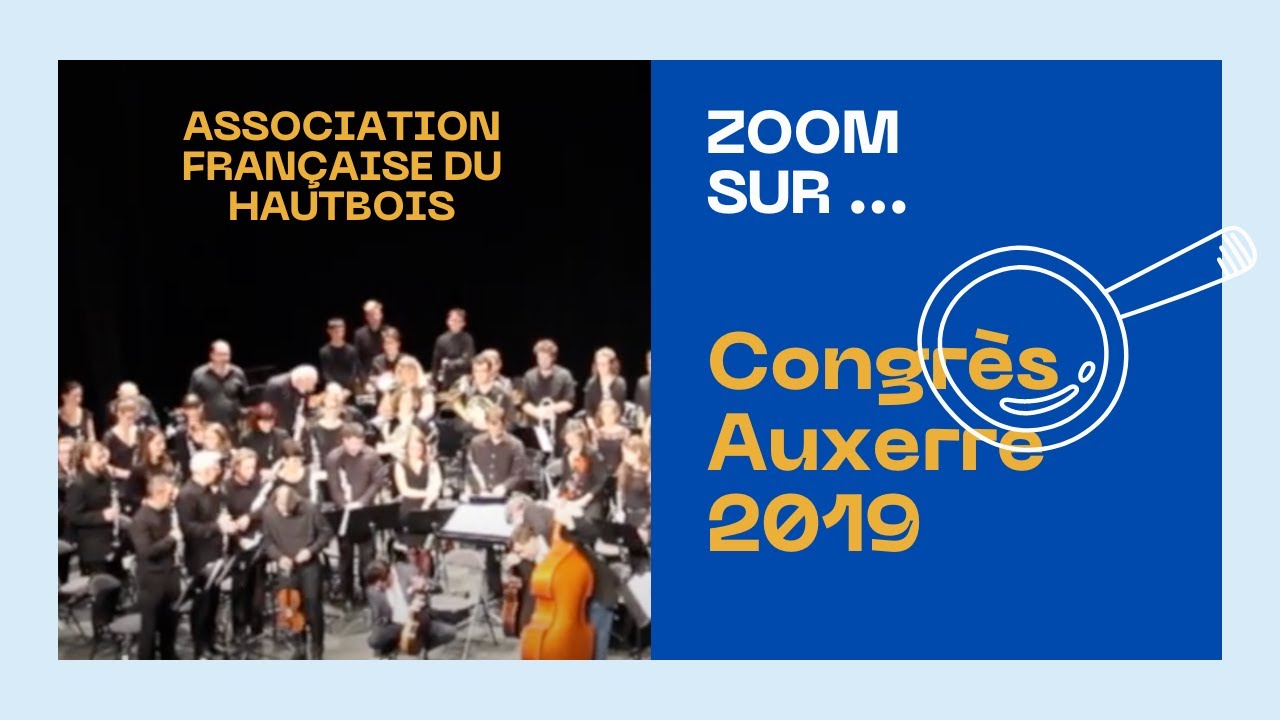 Congrès Association Française du Hautbois 2019
