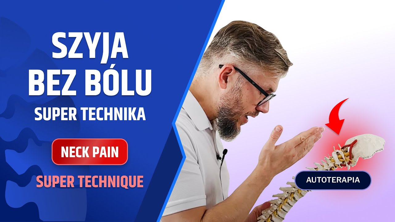 ZNIESIONA / SPŁYCONA lordoza szyjna - sposób na BÓL szyi, sztywność - dr n. med. Marcin Wytrążek