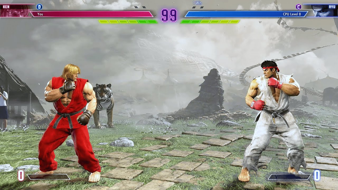 Кен против Рю (самый сложный уровень) - Street Fighter 6. | Эпическая битва