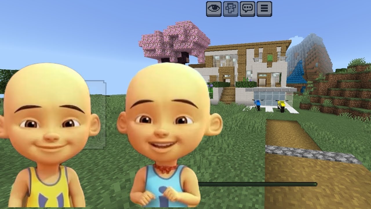 Upin Dan Ipin membuat rumah mereka sendiri di kampung durian runtuh 