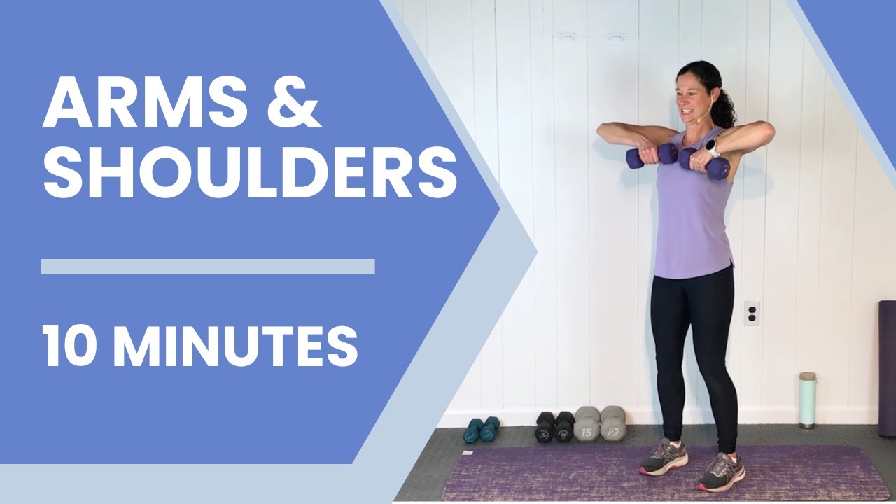 10-Minute Arm & Shoulder Workout with Dumbbells | Strengthen & Tone Upper Body