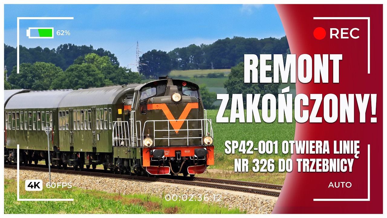 🚂 REMONT ZAKOŃCZONY! SP42-001 otwiera linię 326 Wrocław Zakrz&oacute;w &ndash;Trzebnica 🚂
