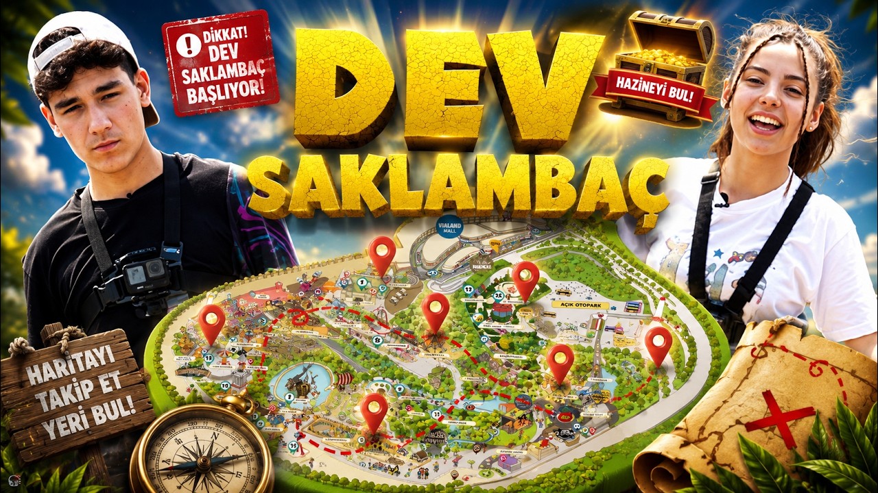 Tema Parkta Dev Saklambaç!  w/ Tuana Naz Tiryaki & Yağız Kılınç