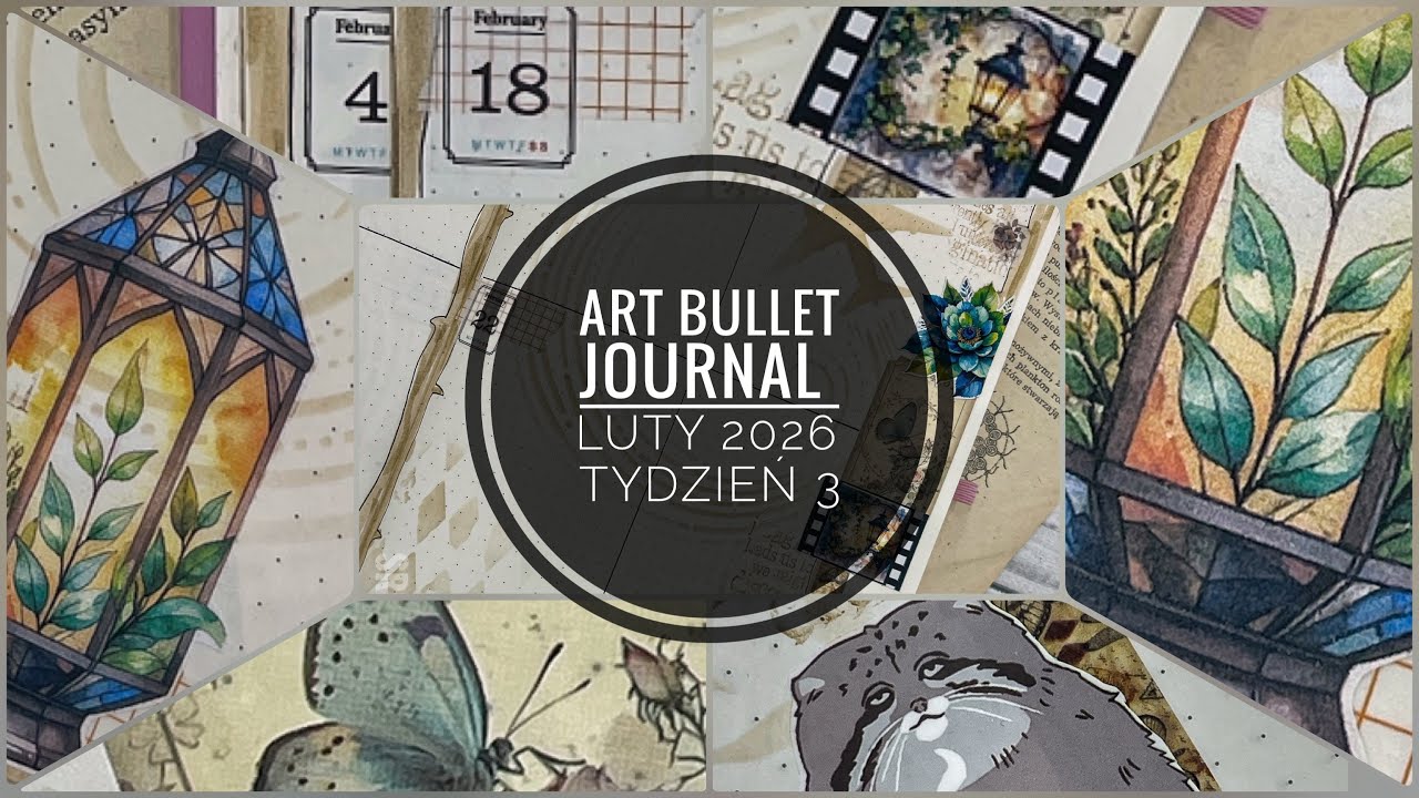 ArtBullet Journal ||  luty 2026 || Tydzień 3  #bulletjournal #artjournaling