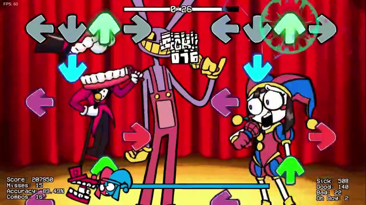 Fnf Amazing digital circus mod!