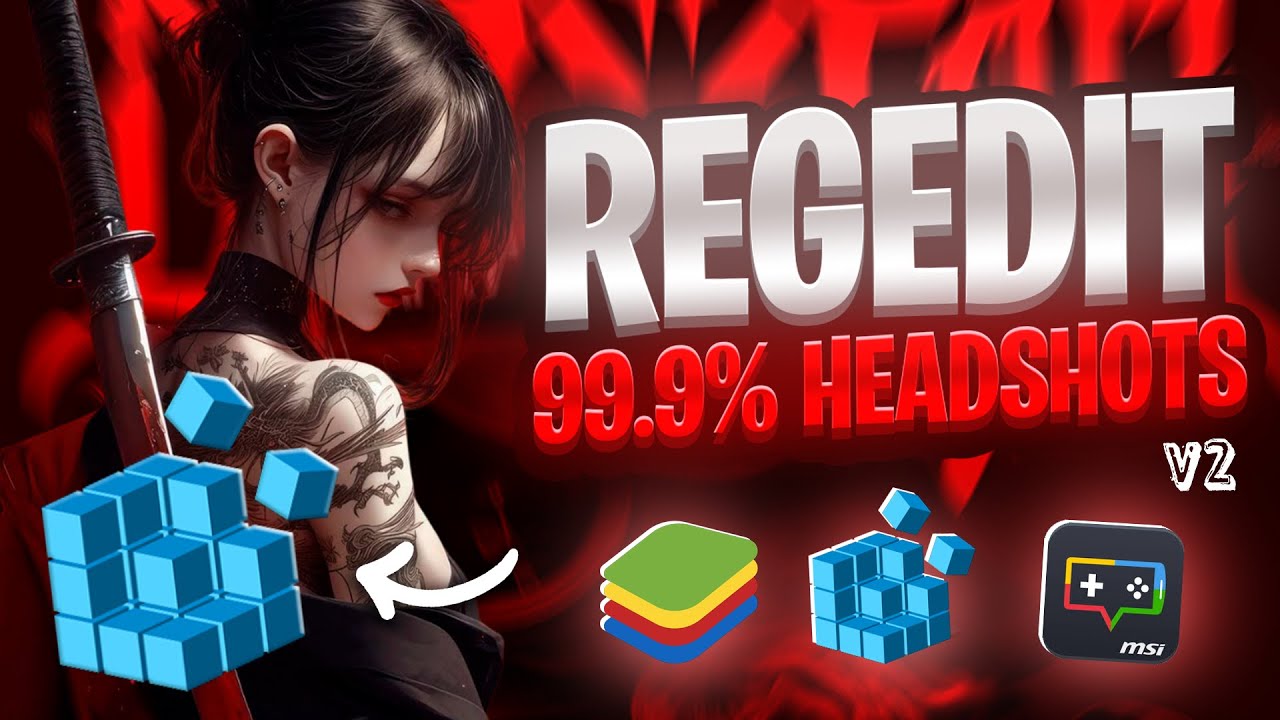 FREE REGEDIT WITH 99% HEADSHOT V2 + AIMLOCK SAFE 😱 THE BEST REGEDIT FOR ALL EMULATORS 🔥 ANTI-BAN