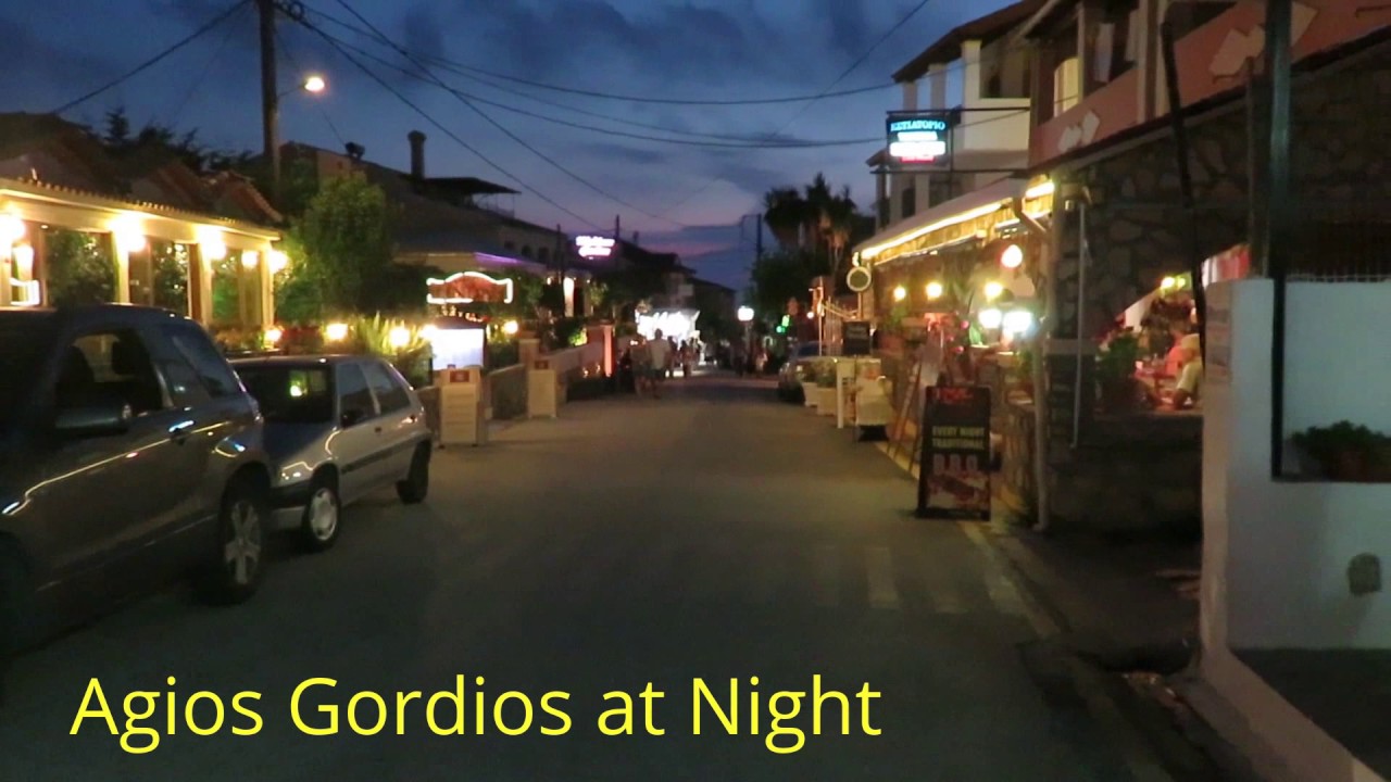 Agios Gordios, Corfu at Night