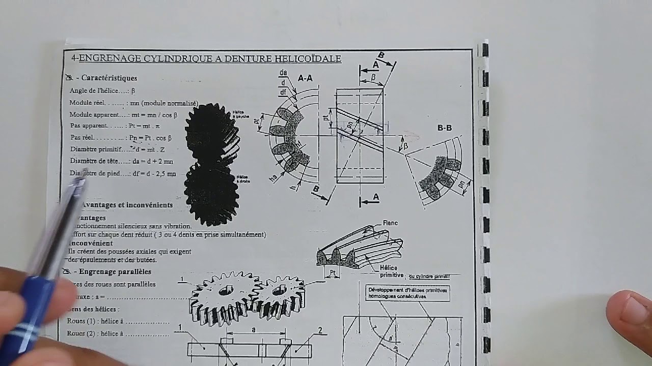 Cours de Transmission de mouvement (Engrenages) 2éme Partie 