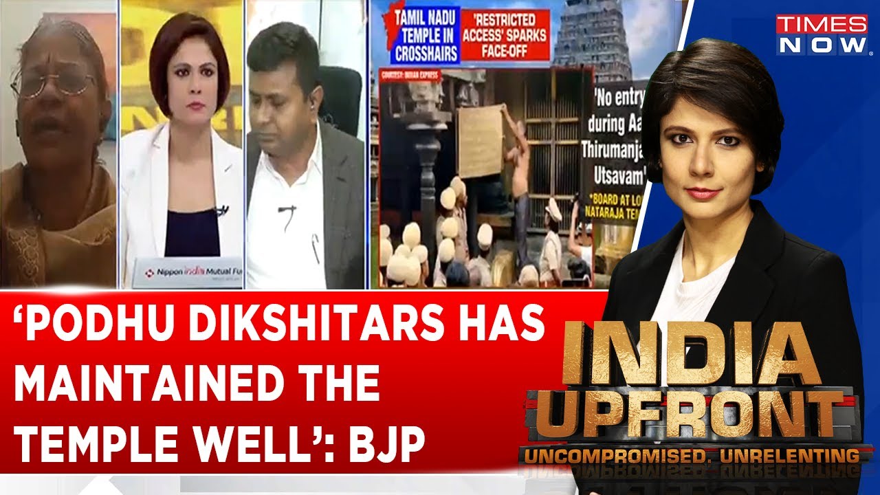 Uma Anandan Reminds DMK 'How Podhu Dikshitars Has Maintained The Temple Well' | India Upfront