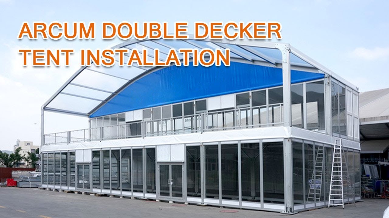 Installation Video Of Arcum Double Decker Tent Structures from Liri Tent