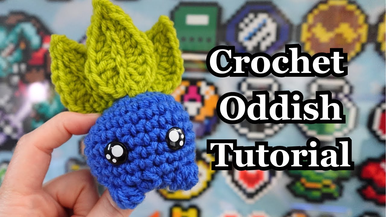 How to Crochet an Oddish - crochet amigurumi Pokemon step-by-step tutorial!