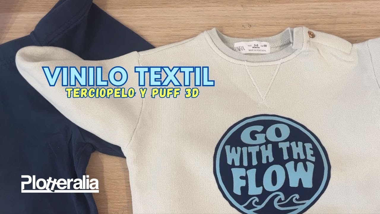 VINILO TEXTIL efecto ¡PUFF 3D, y TERCIOPELO!