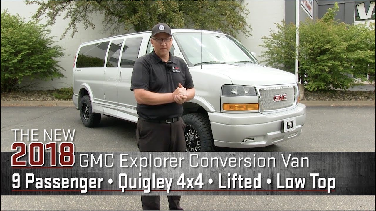 New 2018 Quigley 4x4 Lifted Low Top Explorer Conversion Van 7 Pass | White Bear Lake Superstore | MN