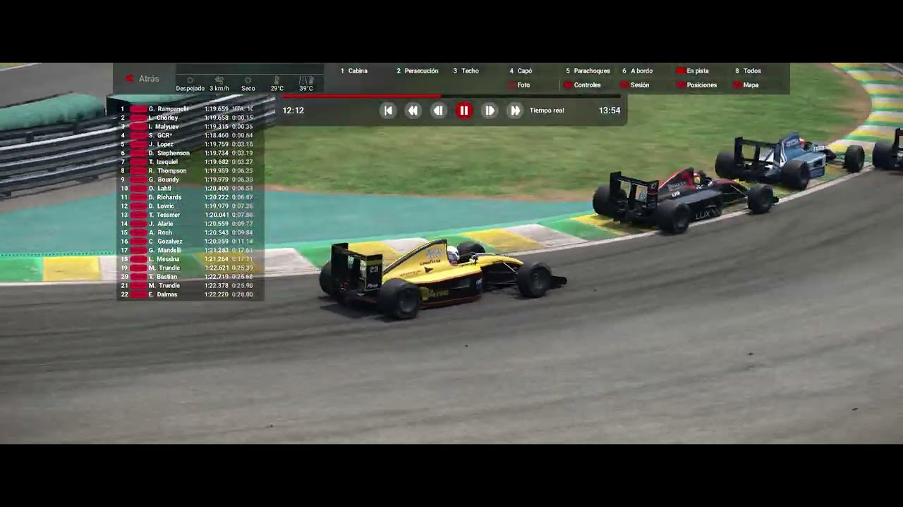Automobilista 2 Formula Clasic 4 Interlagos IA 105, interesante¡¡¡