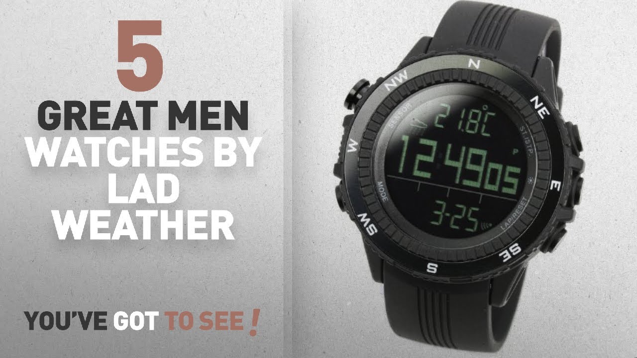 Top 10 Lad Weather Men Watches [ Winter 2018 ]: [LAD WEATHER] German Sensor Digital Compass