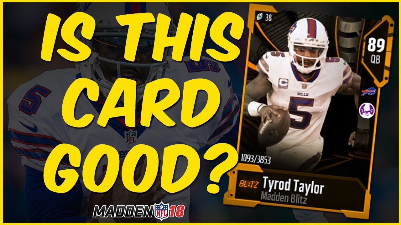 MUT 18 Gameplay | Running Wild With Blitz Tyrod Taylor! Is This Card Good?