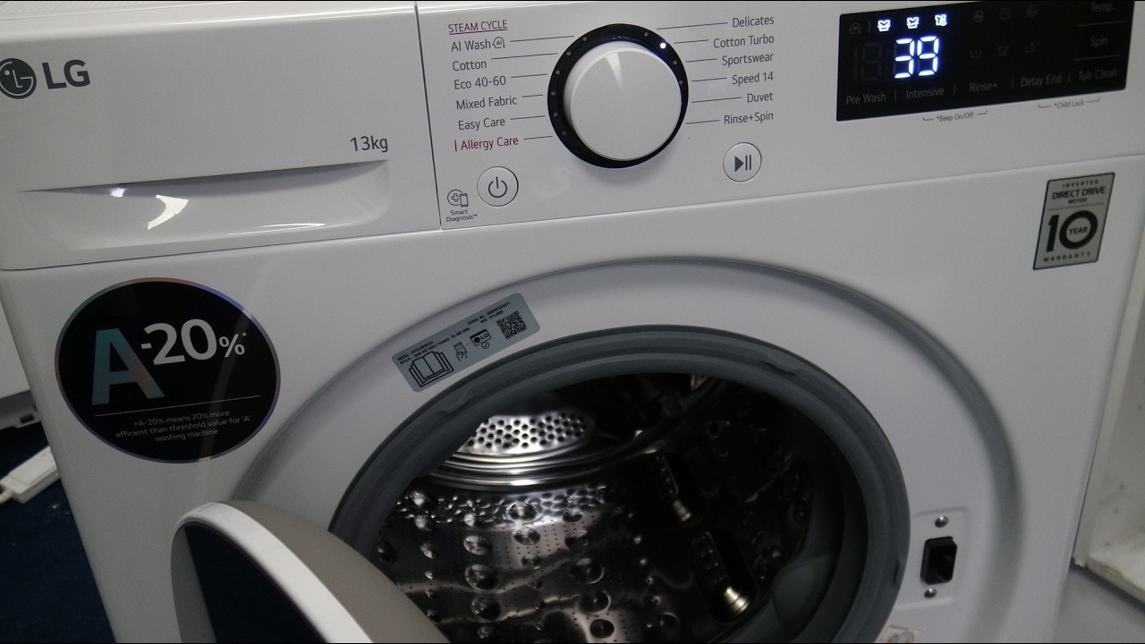 LG F4Y513WWLN1 13Kg Washing Machine