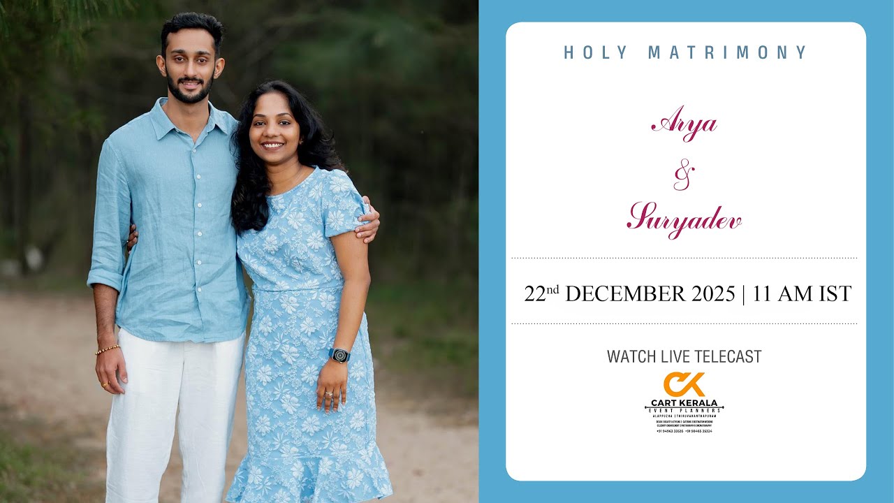 ARYA & SURYADEV - WEDDING CEREMONY | 22ND DECEMBER 2025 | CART KERALA EVENT PLANNERS