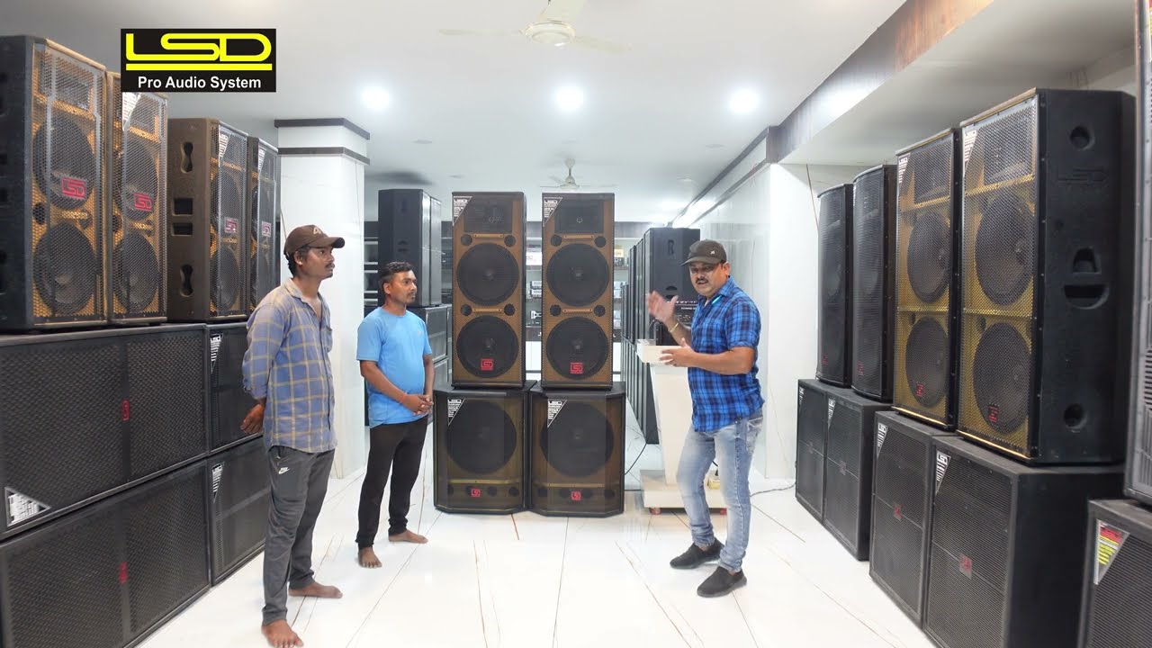 LSD FULL DJ SETUP || 800WATT BASS 700 WATT TOP LD 5000 WATT AMPLIFIER MIXER 6 CHANNEL