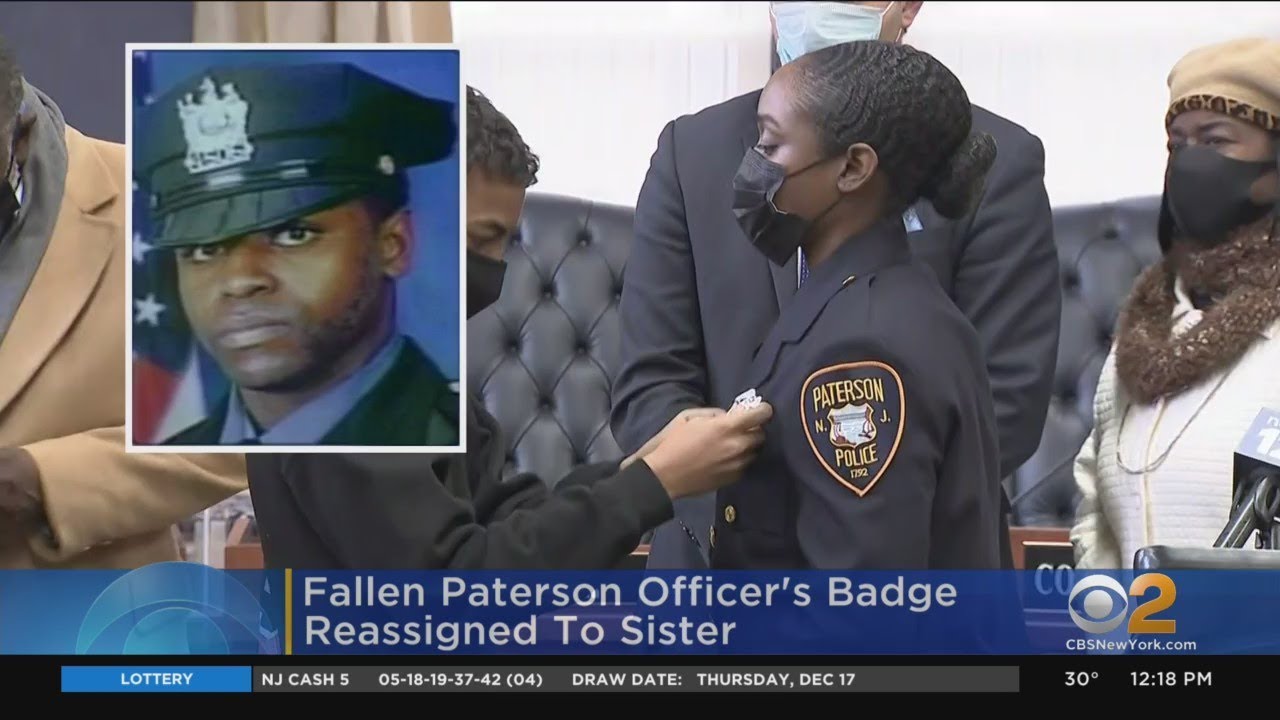 Fallen Paterson Officer's Badge Reassigned To Sister