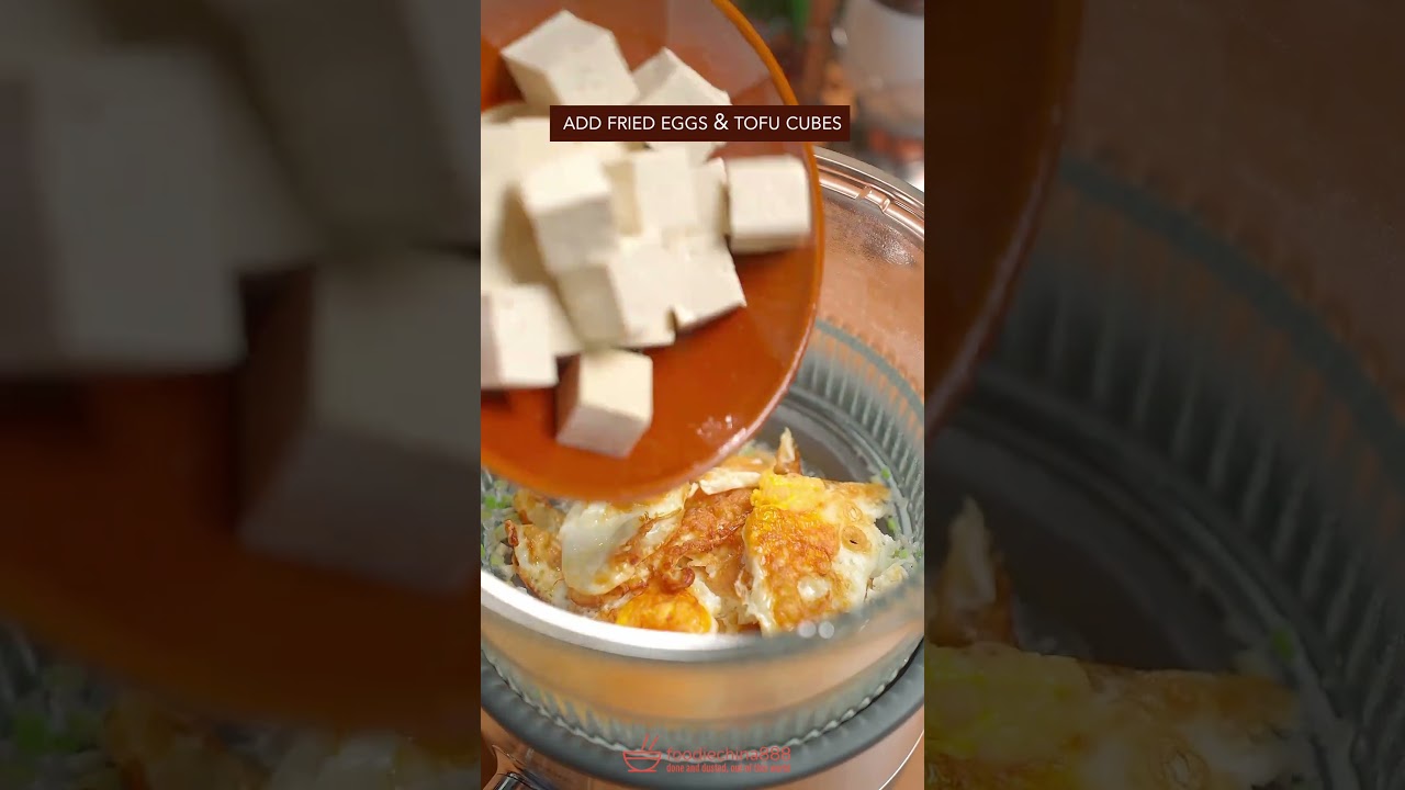 EASY TOFU & FRIED EGG SOUP RECIPE #recipe #soup #tofu #friedegg #cooking #chinesefood