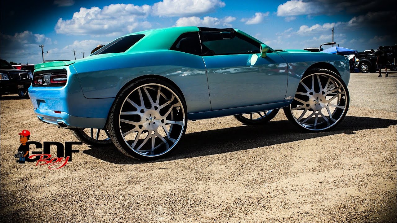 Female Owned Fully Custom Outrageous Faded T-Top Dodge Challenger Hemi on Forgiato Maglia 34s