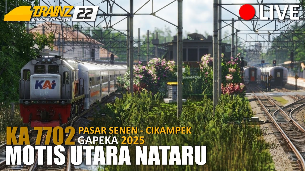 🔴 [LIVE] BANYAK PAPASAN DAN SUSULAN! Dinas KA 7702 Motis Utara Nataru | TRAINZ SIMULATOR INDONESIA