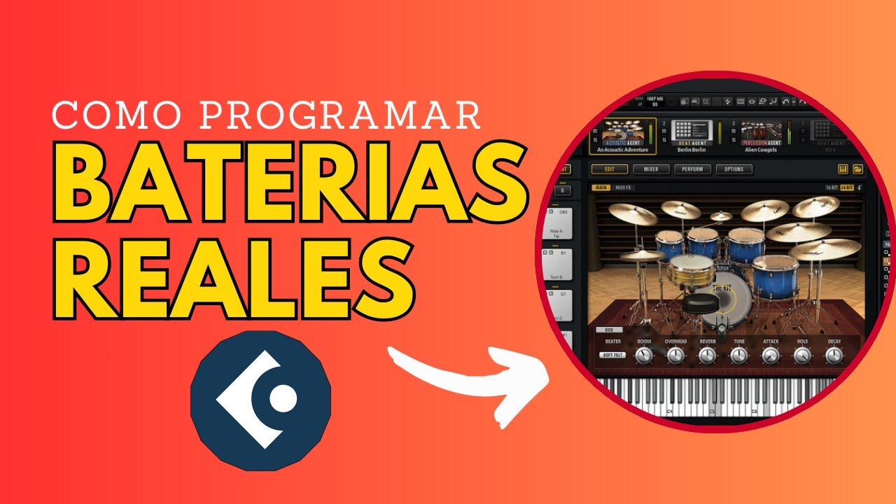 Como PROGRAMAR BATERIAS REALISTAS en CUBASE con el EDITOR DE PERCUSION