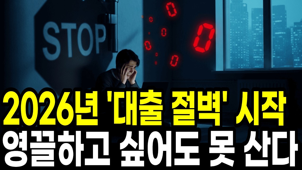금리 내려도 대출은 안 나온다? 2026년 부동산 '대출 절벽'에서 살아남는 법