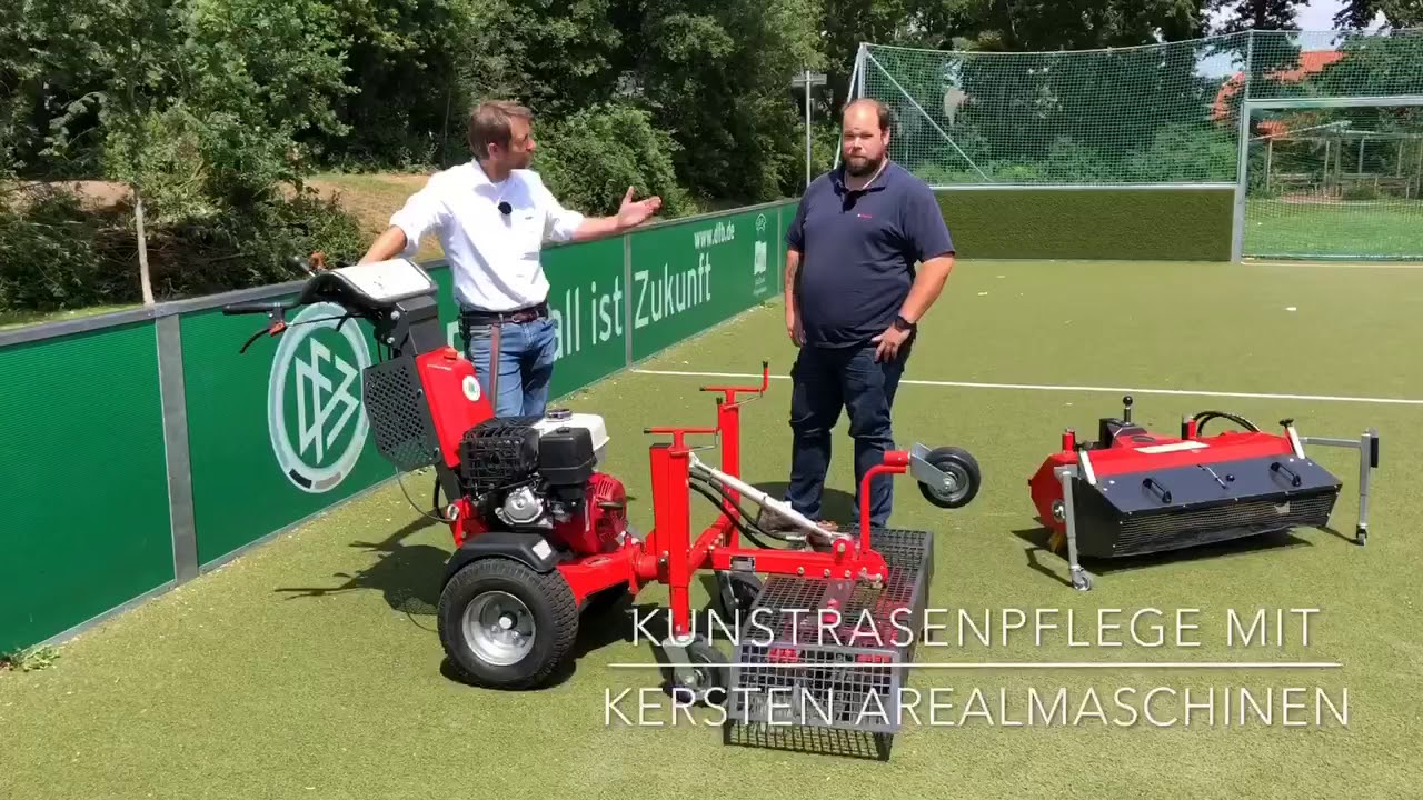 Kunstrasenpflege mit Kersten Arealpflegemaschinen / Vorstellung bei MMV