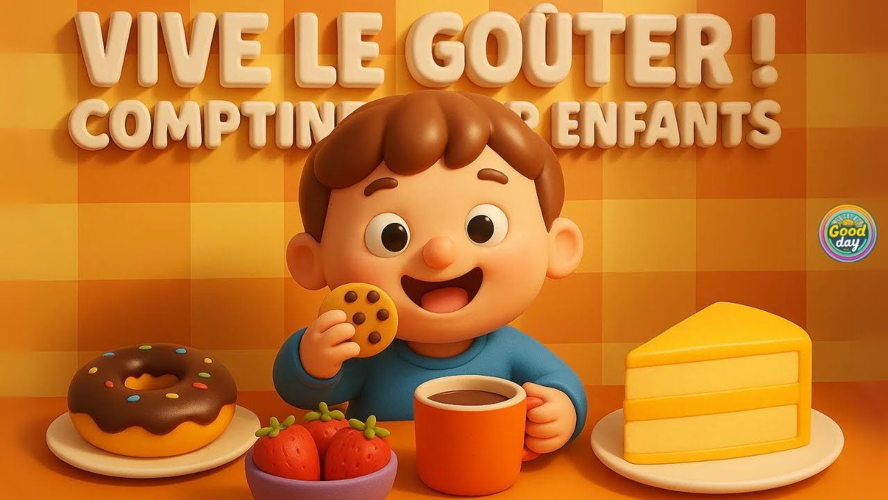 🍩C&rsquo;est l&rsquo;heure du go&ucirc;ter ! Comptine rigolote pour enfant Chanson avec paroles et musique pour danser