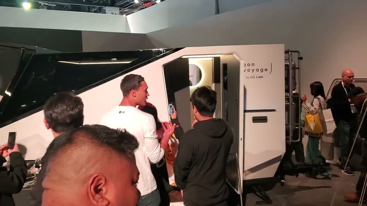 LG Life's Good Bon Voyage High Tech Camping Trailer Display Booth At CES 2024 Las Vegas NV