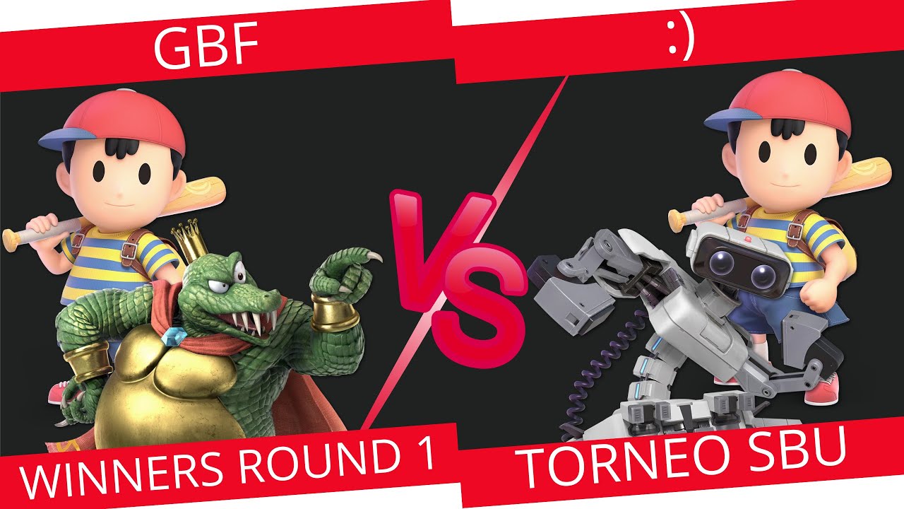 Torneo SMB Winners Round 1 -  GBF (Nees / King K. Rool) Vs. :) (R.O.B / Ness)