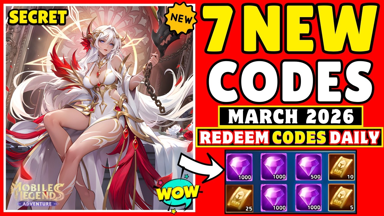 ⚡FRESH CODES⚡MOBILE LEGENDS ADVENTURE REDEEM CODES MARCH 2026 - MLA CODES - ML ADVENTURE CODES
