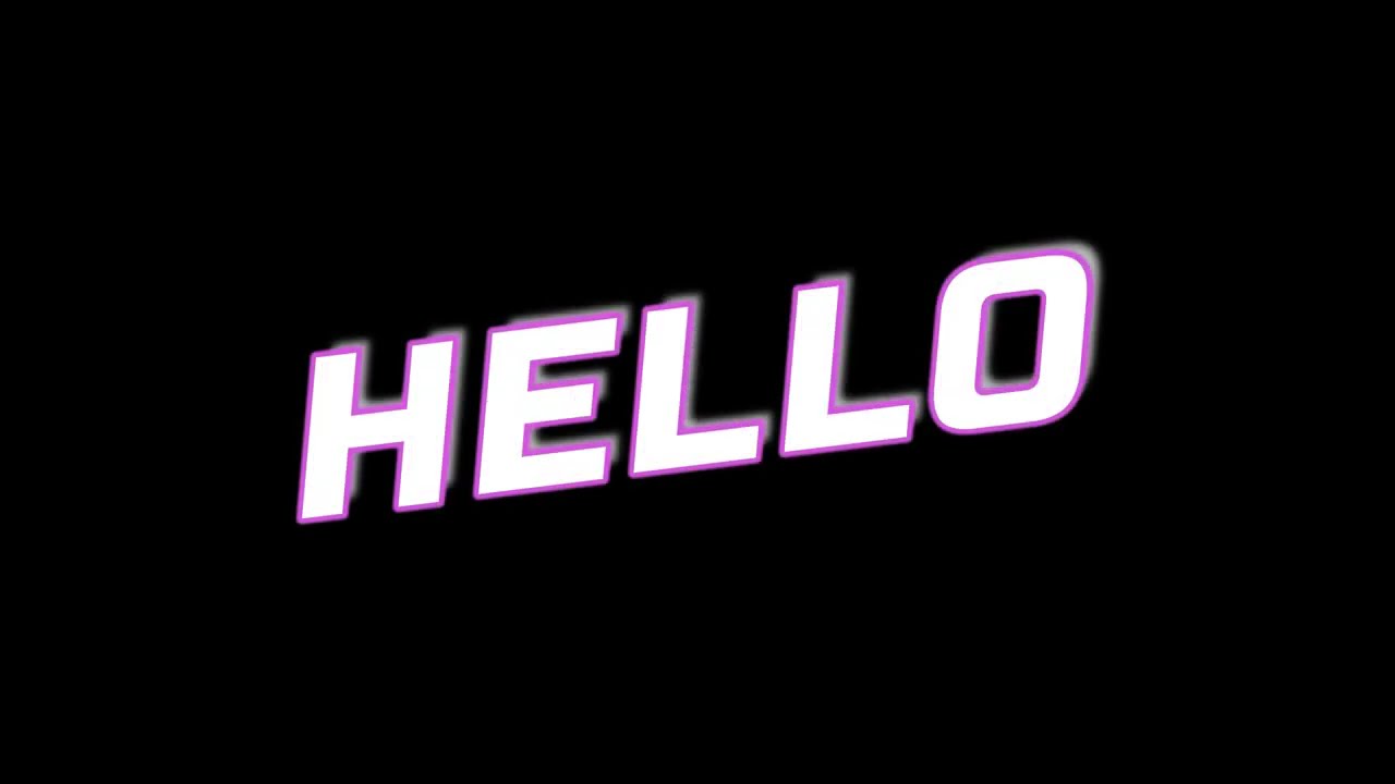 Hello Text Animation (No Copyright Video) | Background Video