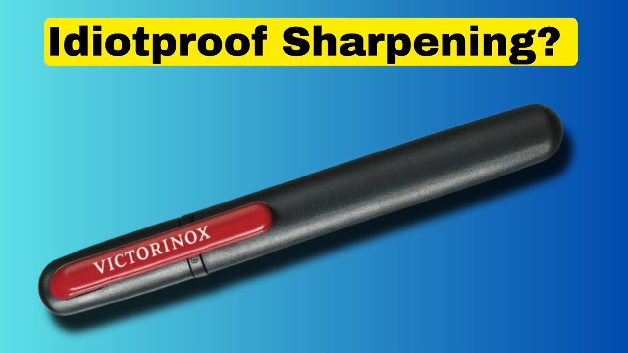 Точилка для ножей для новичков? Victorinox Dual Knife Sharpener. Заточка без ошибок? Часть 1.