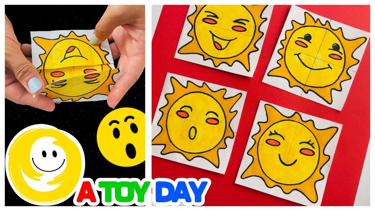 The Sun DIY Endless card | Step-by-step endless card | How to make never-ending card | Card for kids