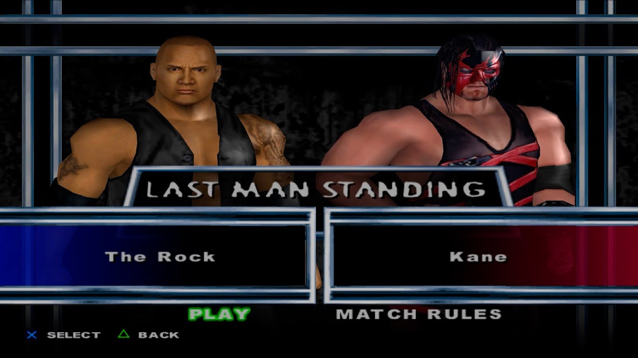 WWE SmackDown! Here Comes the Pain - The Rock VS Kane (LAST MAN STANDING)
