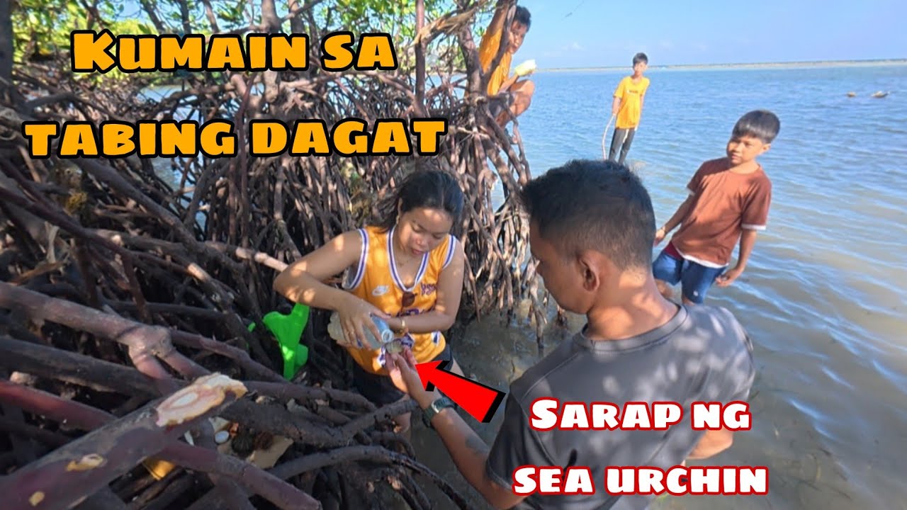 PANGUNGUHA NG SEA URCHIN SA TABING DAGAT SUBRANG SARAP TALAGA NITO | Katuba Official