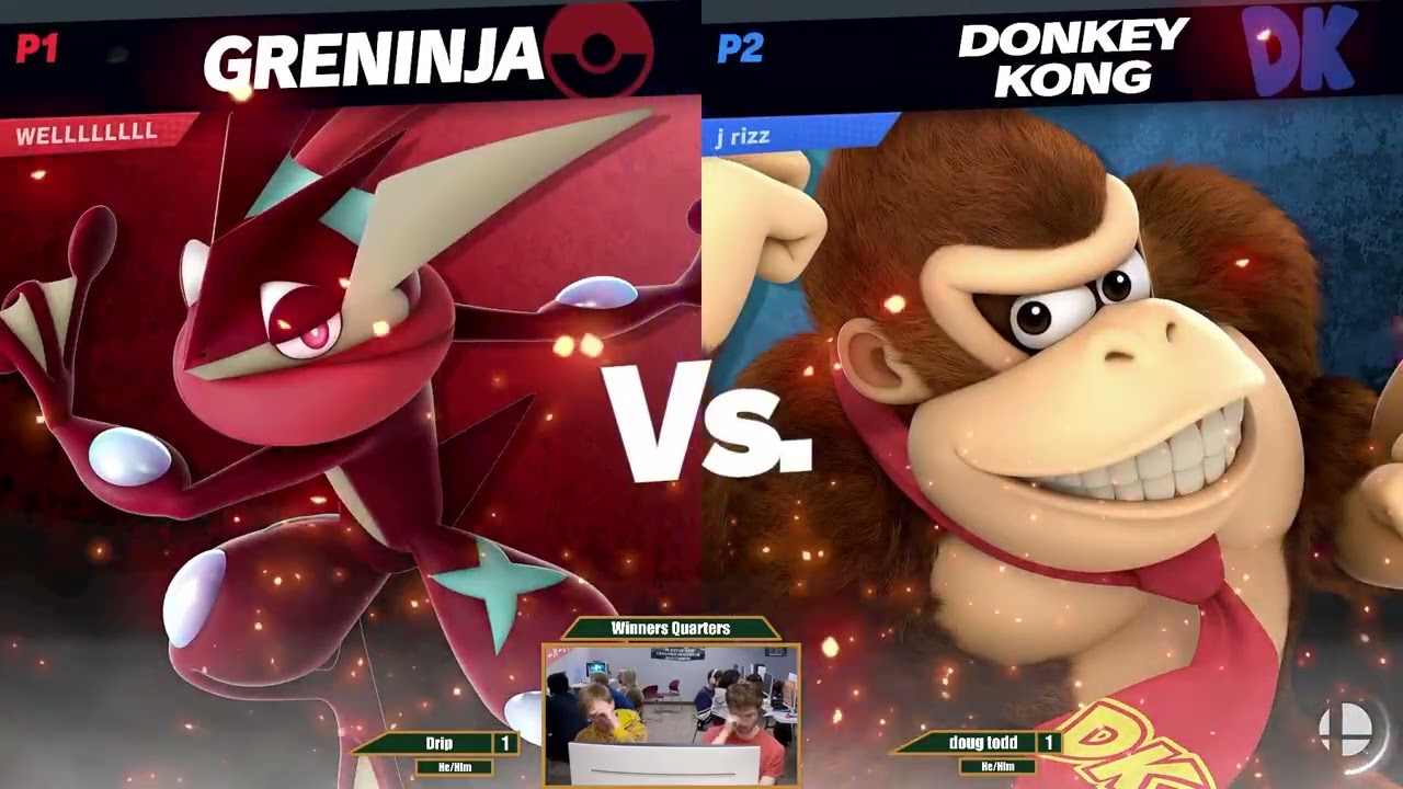 [Power Play No Limits! SSBU] Winners Semis - Drip (Greninja) vs. doug todd (Donkey Kong)