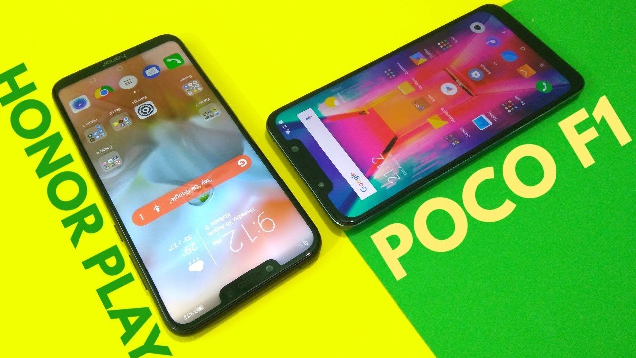 POCO F1(6GB+64GB)  vs HONOR PLAY(4GB+64GB): Speed | RAM Management | Benchmark!
