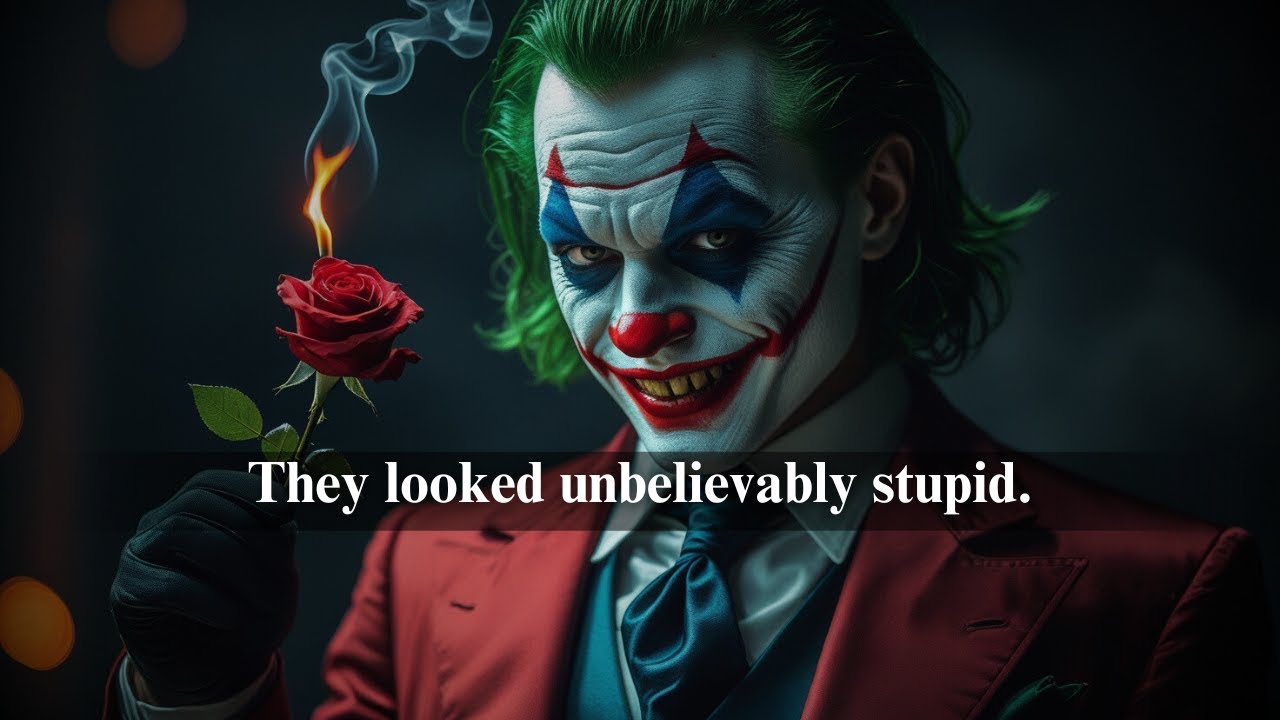 They found out you were never deceived — and now they look like a joke - Joker Dark Motivation