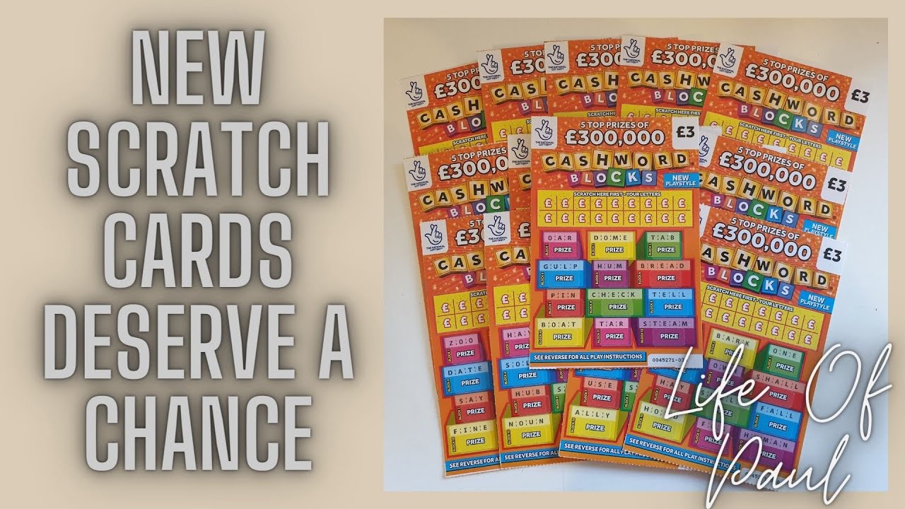 £45 of the Brand New Cashword Blocks Scratch Cards. Let's give them a try and see how they do!