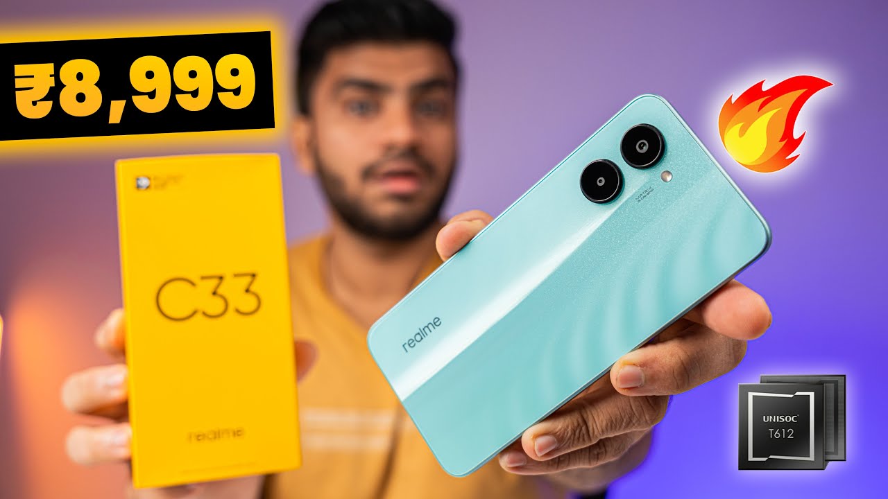 Realme C33 Unboxing and Quick Review - Premium Design😍 | 5000mAh Battery🔋 | 50MP Camera📷