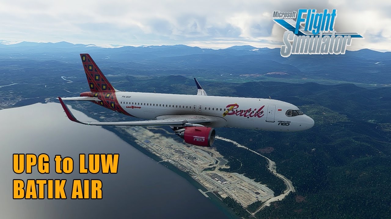 IFR Makassar (UPG) to Luwuk (LUW) - Microsoft Flight Simulator 2020 Indonesia