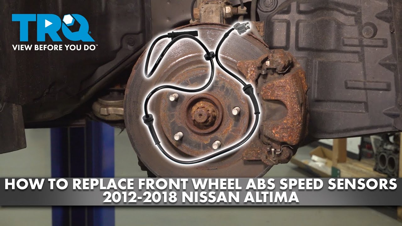 Как заменить датчики скорости переднего колеса ABS на Nissan Altima 2012-2018