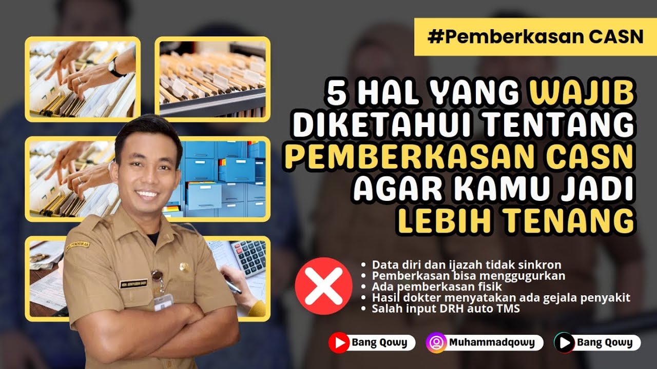 5 HAL TENTANG PEMBERKASAN CASN (CPNS & P3K) YANG WAJIB DIPAHAMI AGAR JADI TENANG‼️
