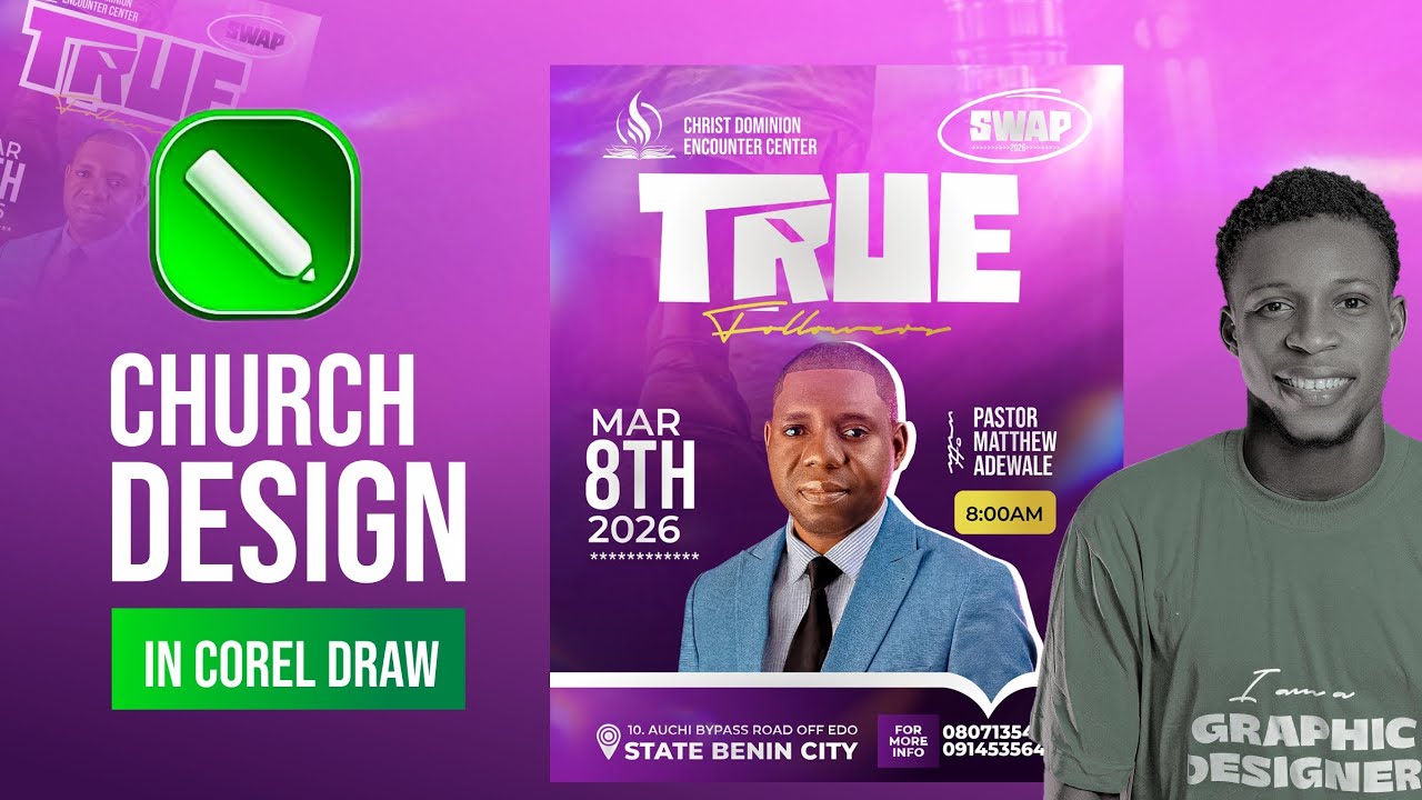 Church  design in corel draw