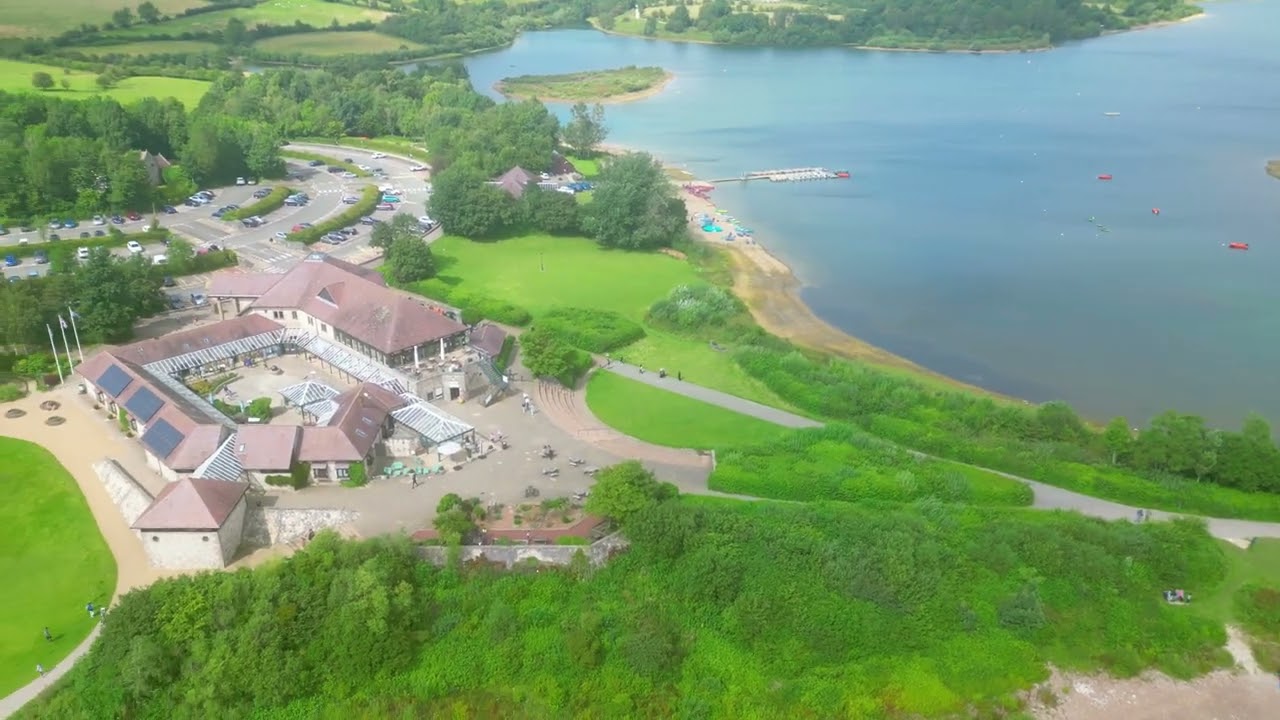 Carsington water by drone